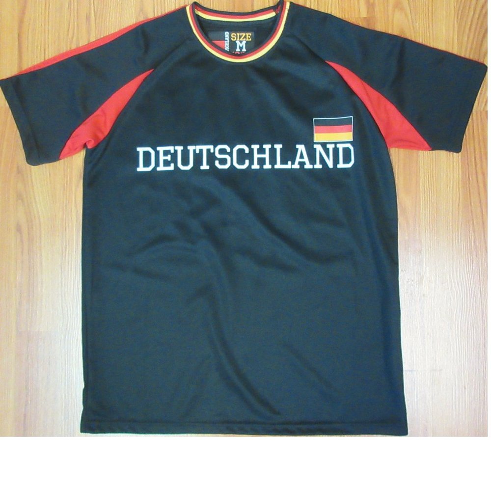 Deutschland Black & Red Men's Jersey Shirt